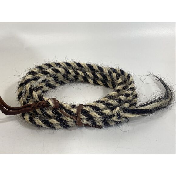 Vintage Riata Hand-Woven 13’ Horse Hair Lead Rope  Handmade Winnemucca Nevada - Picture 1 of 10